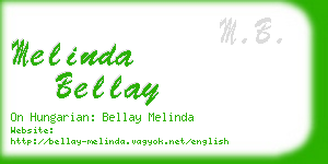 melinda bellay business card